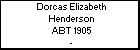 Dorcas Elizabeth Henderson