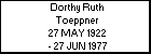 Dorthy Ruth Toeppner