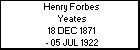 Henry Forbes Yeates