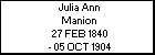 Julia Ann Manion