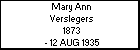 Mary Ann Verslegers