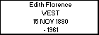 Edith Florence WEST