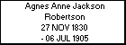 Agnes Anne Jackson Robertson