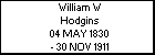 William W Hodgins