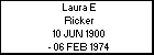 Laura E Ricker