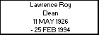 Lawrence Roy Dean