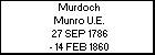 Murdoch Munro U.E.
