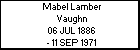 Mabel Lamber Vaughn