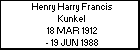 Henry Harry Francis Kunkel
