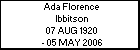 Ada Florence Ibbitson