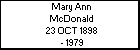 Mary Ann McDonald