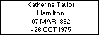 Katherine Taylor Hamilton