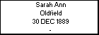 Sarah Ann Oldfield
