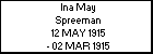 Ina May Spreeman