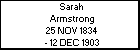 Sarah Armstrong