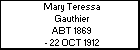 Mary Teressa Gauthier