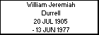William Jeremiah Durrell