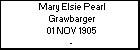 Mary Elsie Pearl Grawbarger