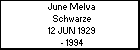 June Melva Schwarze