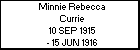 Minnie Rebecca Currie