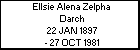 Ellsie Alena Zelpha Darch