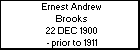 Ernest Andrew Brooks