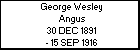 George Wesley Angus