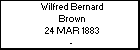 Wilfred Bernard Brown