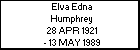 Elva Edna Humphrey