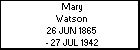 Mary Watson