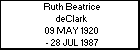 Ruth Beatrice deClark