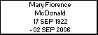 Mary Florence McDonald