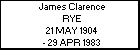 James Clarence RYE