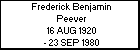 Frederick Benjamin Peever