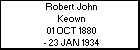 Robert John Keown