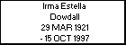Irma Estella Dowdall