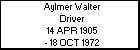 Aylmer Walter Driver