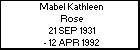 Mabel Kathleen Rose