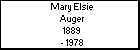 Mary Elsie Auger