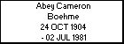 Abey Cameron Boehme