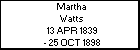 Martha Watts