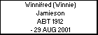 Winnifred (Winnie) Jamieson