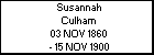 Susannah Culham