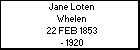 Jane Loten Whelen