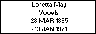 Loretta May Vowels