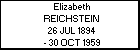 Elizabeth REICHSTEIN