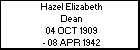 Hazel Elizabeth Dean