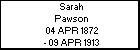 Sarah Pawson
