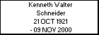 Kenneth Walter Schneider