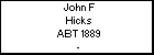 John F Hicks